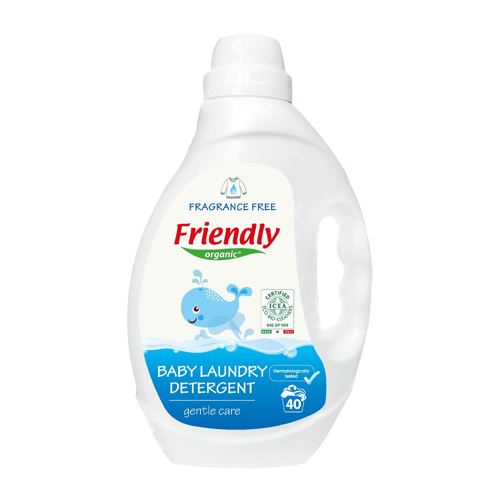 Detergent rufe bebe fara miros pentru bebelusi, 2000 ml, Friendly Organic