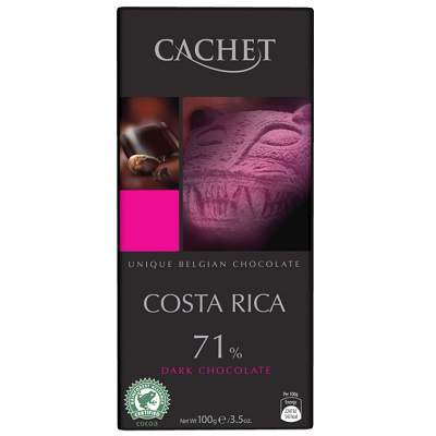 Ciocolata amaruie COSTA RICA cu 71% cacao, 100g, Cachet 