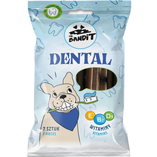 Recompense pentru caini Dental Sticks, 7 bucati, Mr. Bandit