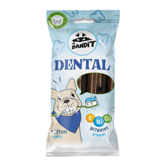 Recompense pentru caini Dental Sticks,, 3 bucati, Mr. Bandit