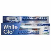 Pasta de dinti Instant White + Periuta de dinti, 150 g, White Glo 