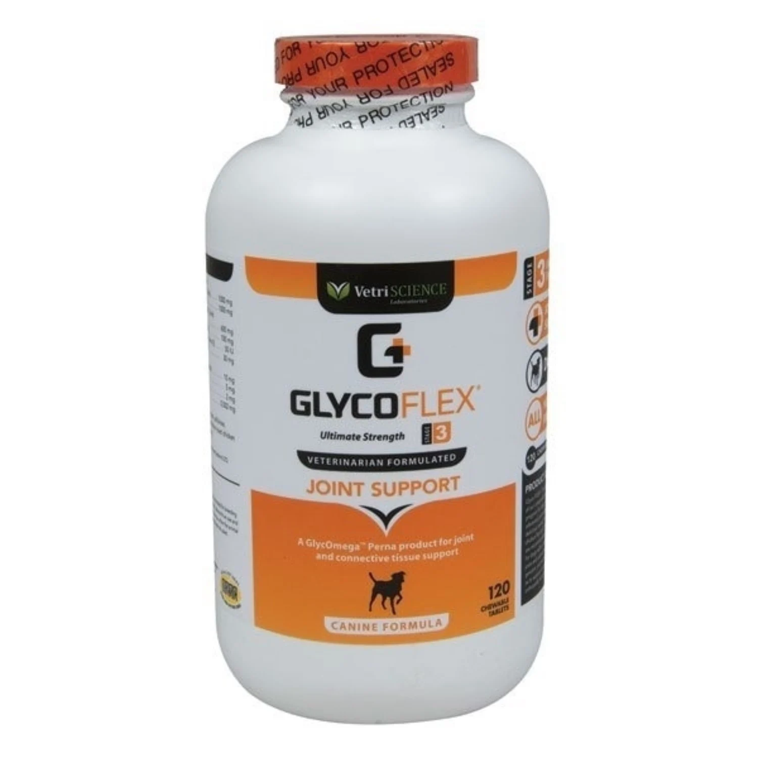 Supliment pentru suportul articulatiilor la caini Glycoflex 3, 120 tablete, Vetri Science