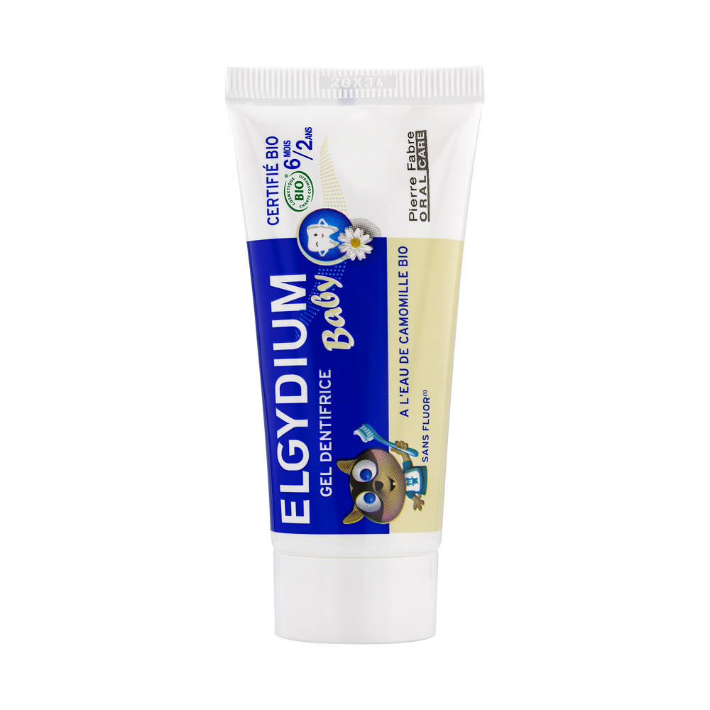 Pasta de dinti cu musetel Baby Organic Bio 6 luni-2 ani, 30 ml, Elgydium