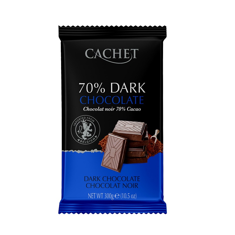 Ciocolata amaruie cu 70% cacao, 300g, Cachet
