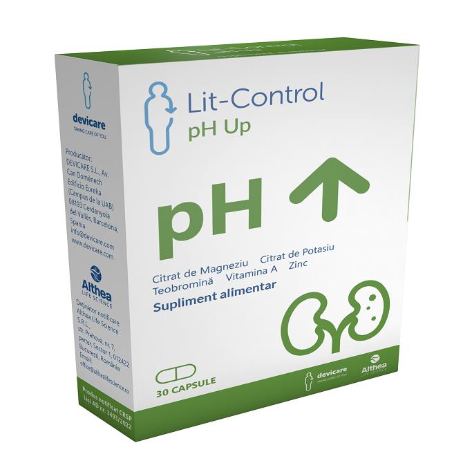 Lit-Control Ph Up, 30 capsule vegetale, Althea Life Science