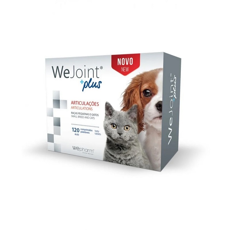 Supliment impotriva inflamatiei articulatiilor pentru caini de talie mica si pisici WeJoint Plus, 120 tablete, WePharm