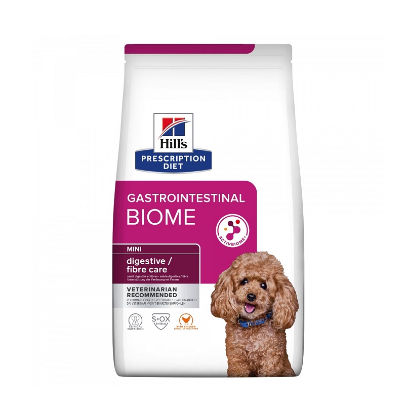 Hrana uscata pentru caini Gastrointestinal Biome Mini, 3 Kg, Hill's PD