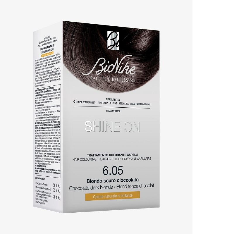 Vopsea pentru colorarea parului Shine On nuanta 6.05 Chocolate Dark Blonde, 145 ml, BioNike