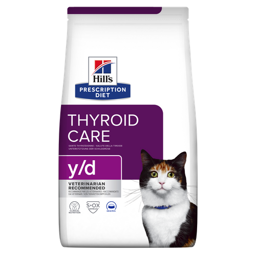 Hrana uscata pentru pisici Thyroid Care y/d, 3 Kg, Hill's PD
