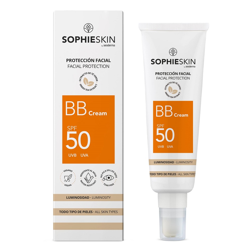BB Cream cu protectie solara SPF 50 Facial Protection, 50 ml, Sophieskin