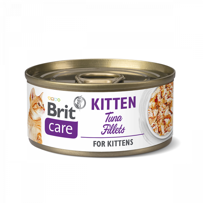 Hrana umeda cu ton pentru pisici Brit Care Tuna Fillets, 70 g, Brit