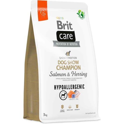 Hrana uscata pentru caini Hypoallergenic Dog Show Champion, 3 Kg, Brit