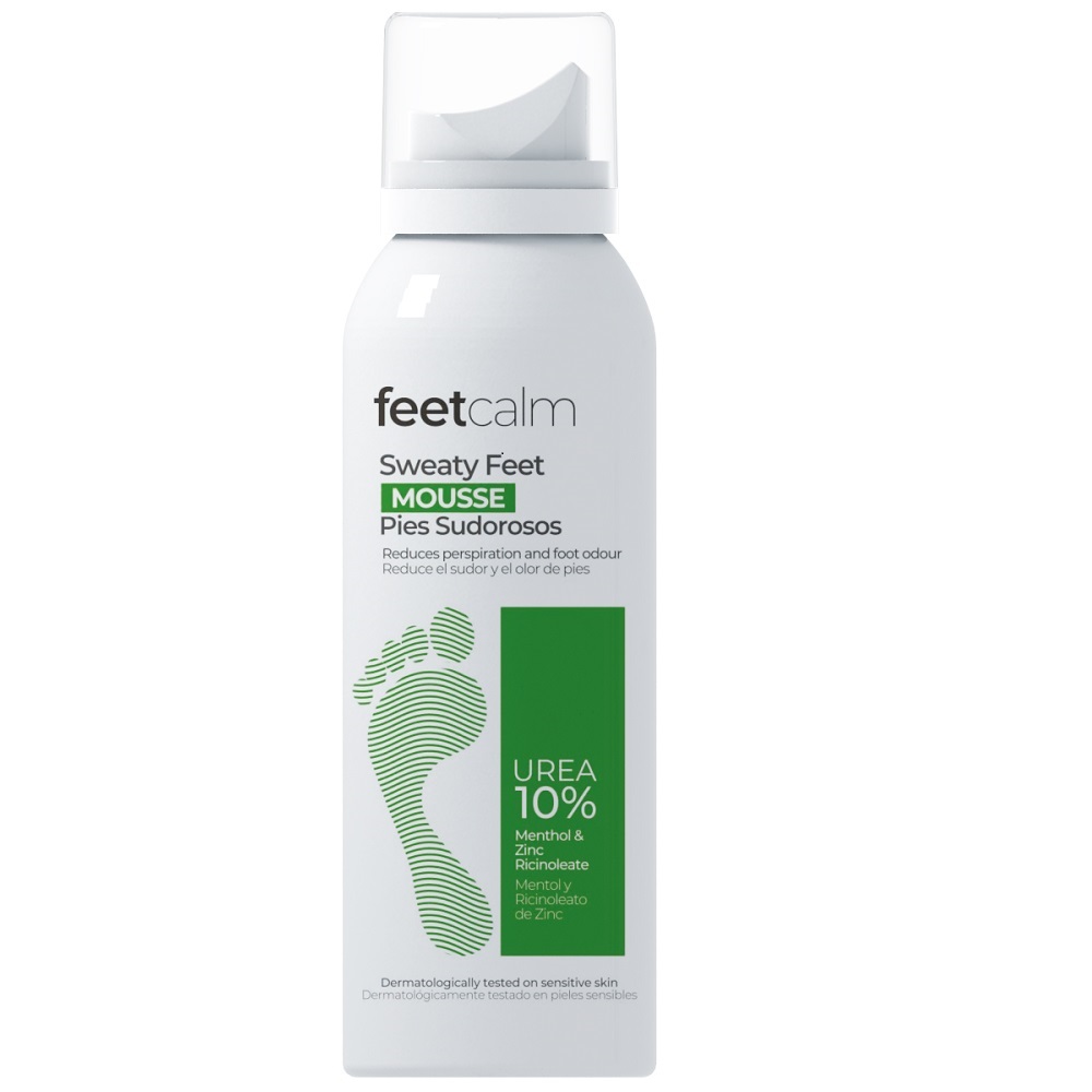 Spuma pentru picioare transpirate cu 10% Uree, 125 ml, Feet Calm