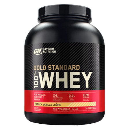 Proteine Whey Gold Standard French Vanila Creme, 2,28 Kg, Optimum Nutrition