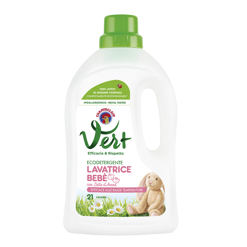 Detergent de rufe pentru copii cu lapte de ovaz Vert, 1071 ml, Chante Clair