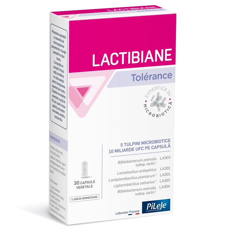 Lactibiane Tolerance, 30 capsule vegetale, Pileje