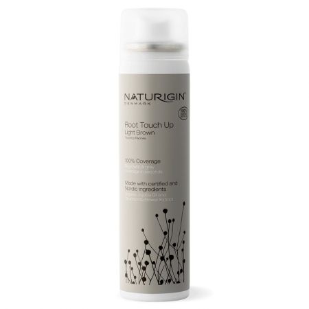 Spray pentru acoperirea firelor albe Light Brown Root Touch Up, 75 ml, Natulique