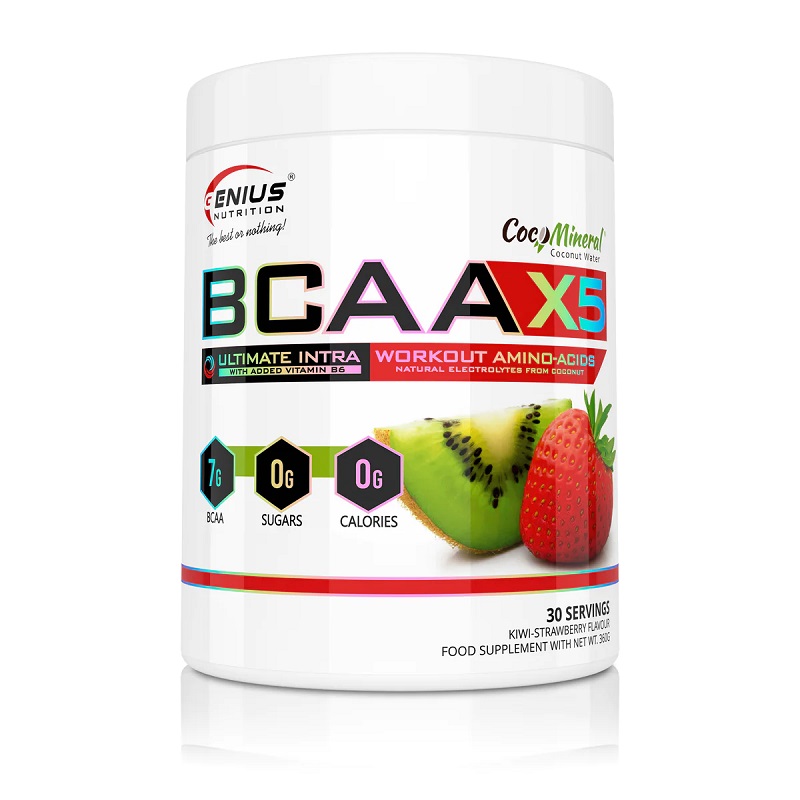 BCAA-X5 Kiwi-Strawberry, 360 g, Genius Nutrition