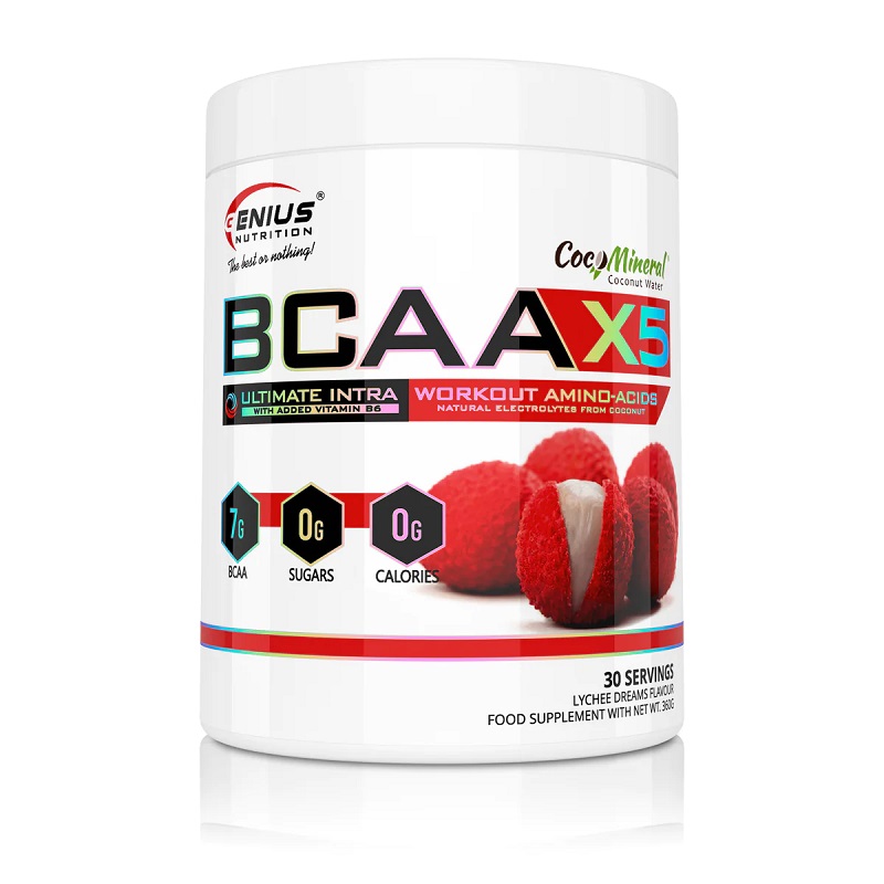 BCAA-X5  Lychee, 360 g, Genius Nutrition