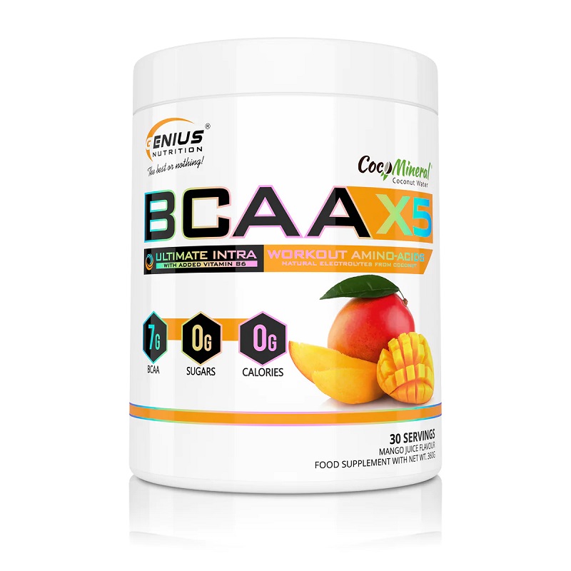 BCAA-X5 Mango, 360 g, Genius Nutrition