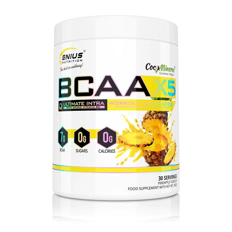 BCAA-X5 Pineapple, 360 g, Genius Nutrition