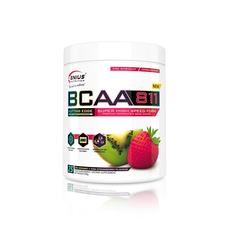 BCAA811 Kiwi Strawberry, 400 g, Genius Nutrition