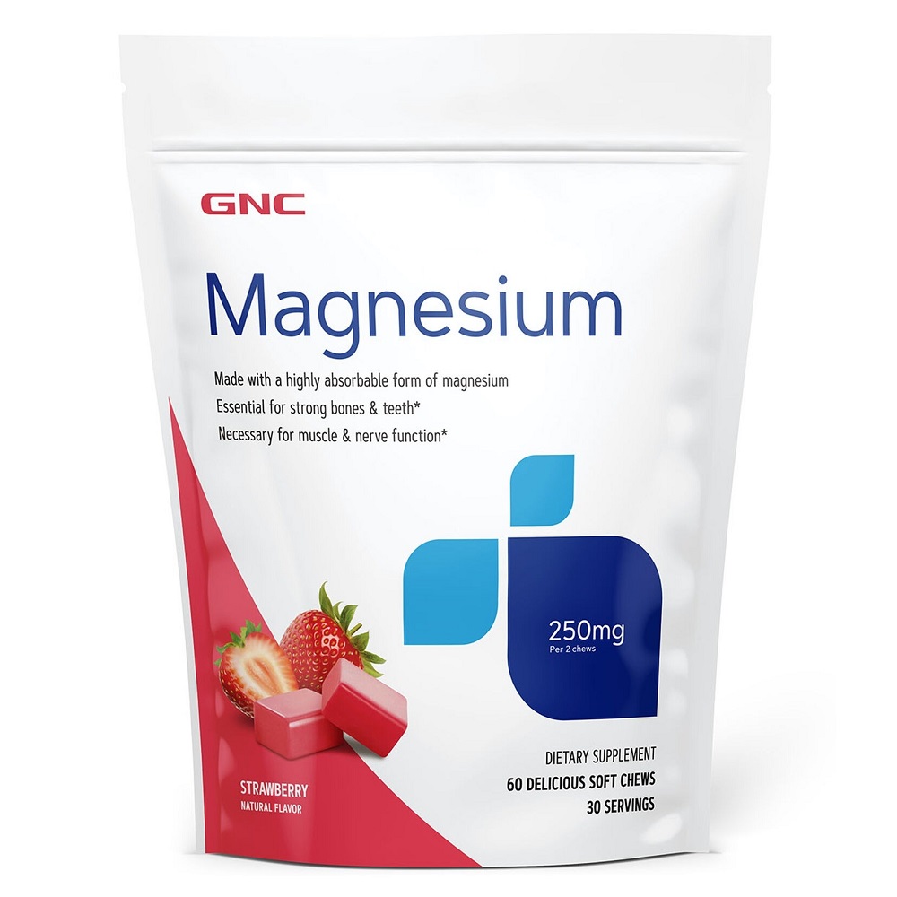 Magneziu, 250 mg, 60 caramele, GNC