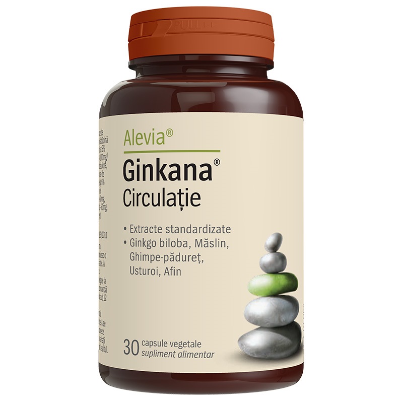 Ginkana Circulatie, 30 capsule vegetale, Alevia