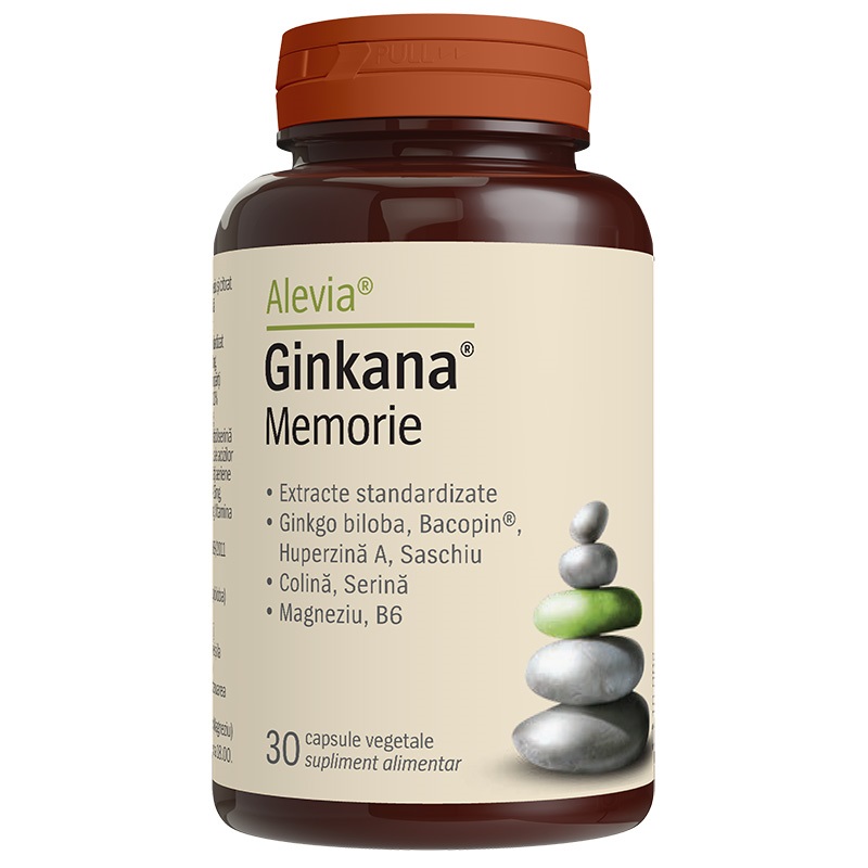 Ginkana Memorie, 30 capsule vegetale, Alevia