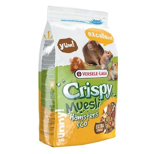 Hrana uscata pentru hamsteri Crispy Muesli, 1 Kg, Versele-Laga