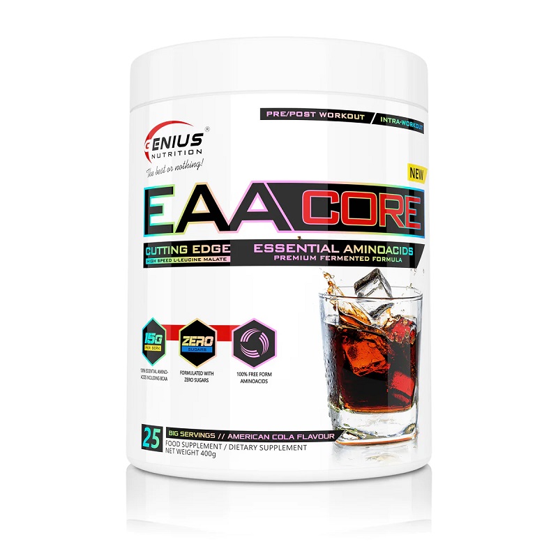 Aminocizi esentiali EAACore Cola, 400 g, Genius Nutrition