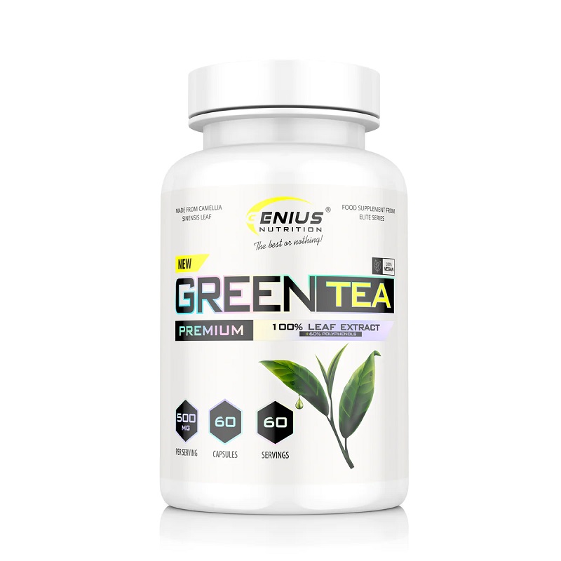 Supliment cu ceai verde Green Tea, 60 capsule, Genius Nutrition