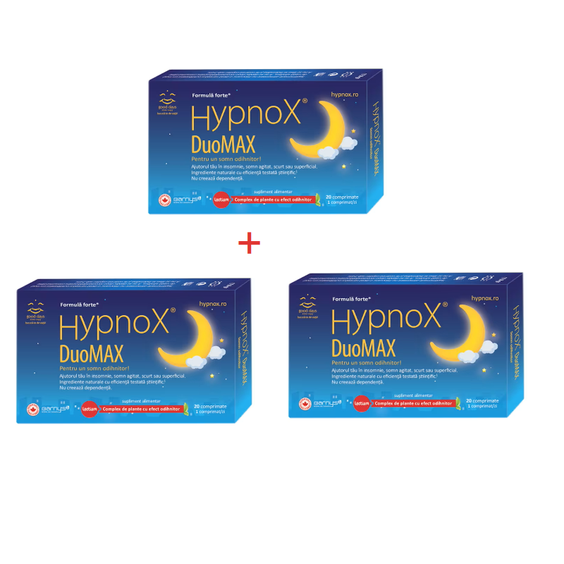 Hypnox DuoMax, 3 x 20 comprimate, Good Days Therapy