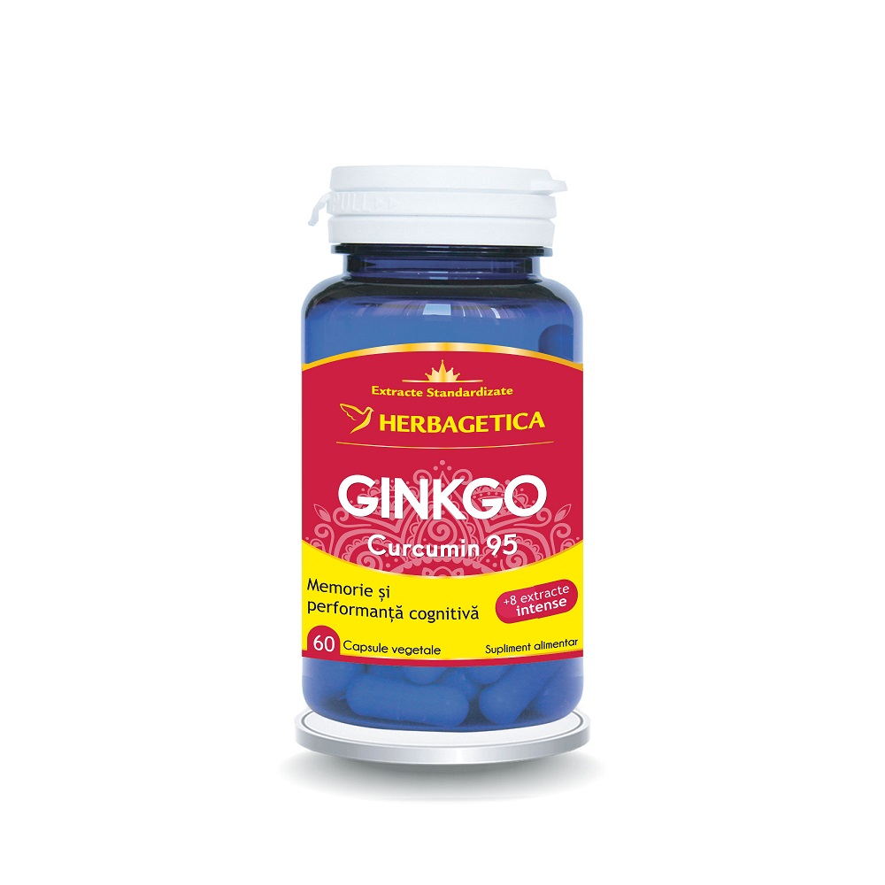 Ginkgo Curcumin95, 60 capsule, Herbagetica