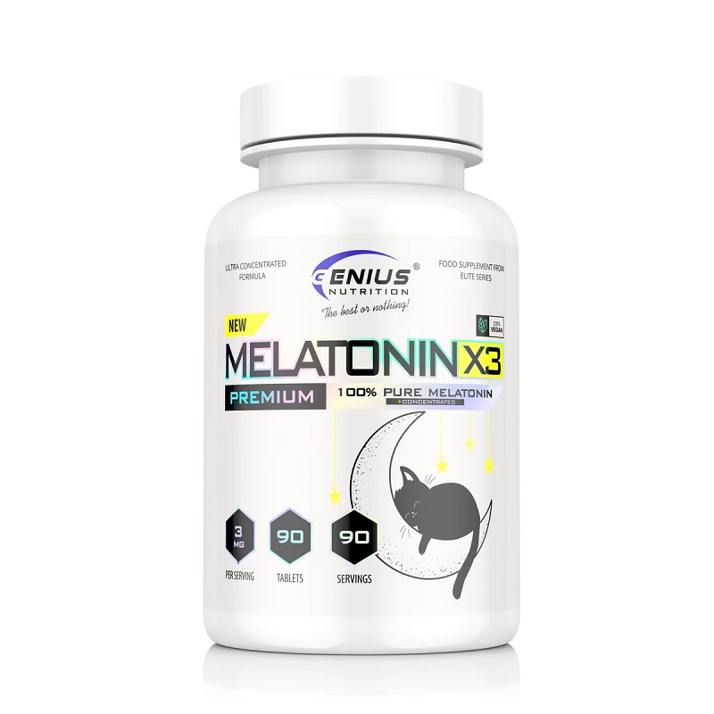 Melatonin-X3, 90 tablete, Genius Nutrition