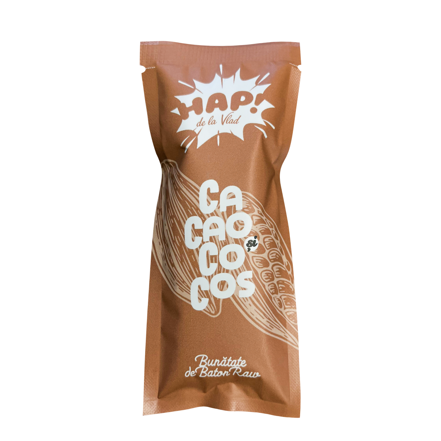Baton raw vegan cu cacao si cocos, 45 g, Hap de la Vlad