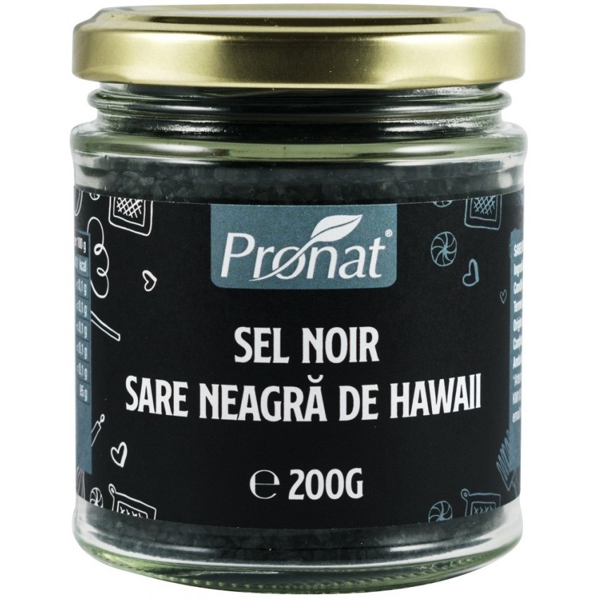 Sare neagra de Hawaii, 200 g, Pronat