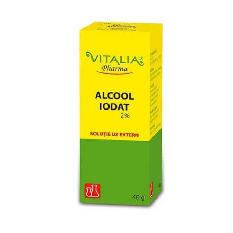Alcool Iodat 2%, 40 g, Vitalia