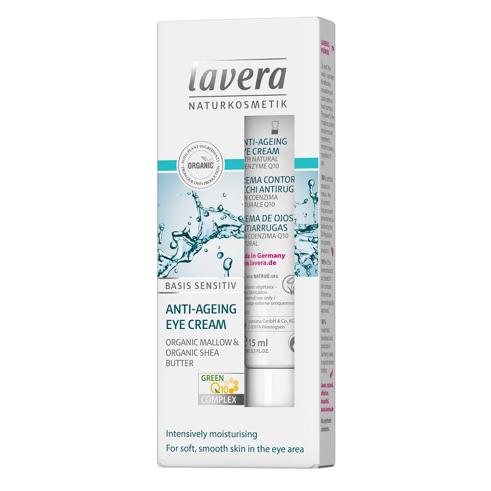 Crema bio anti-age pentru conturul ochilor, 15 ml, Lavera