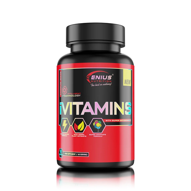 Complex de multivitamine iVitamins, 60 capsule, Genius Nutrition