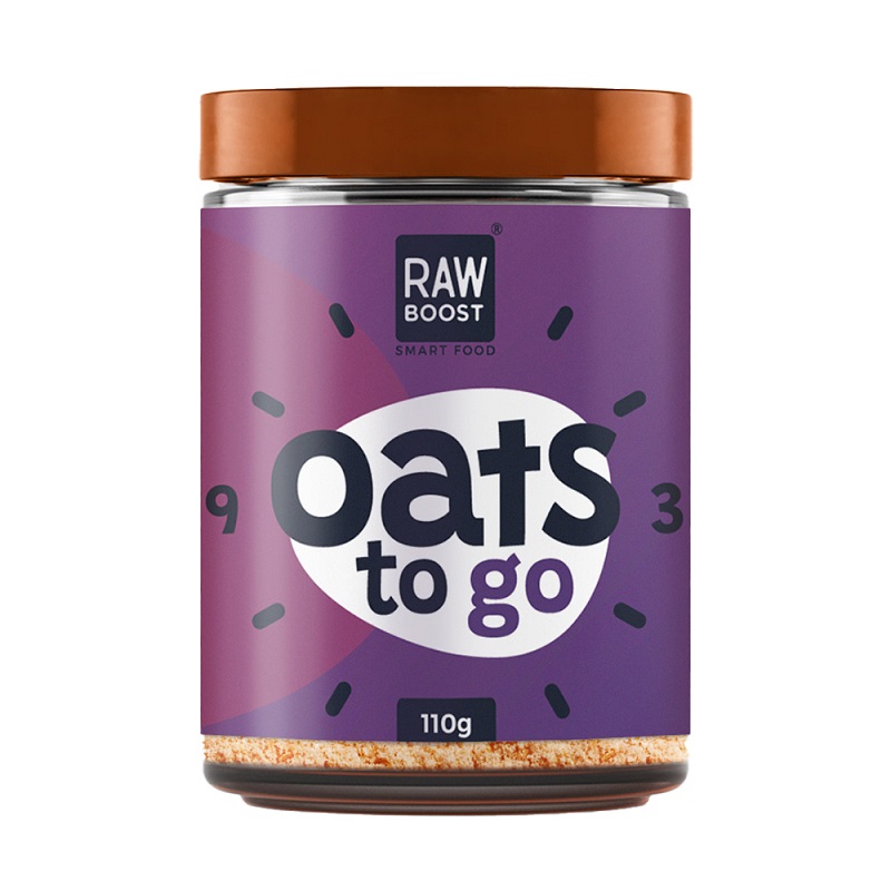 Mix de ovaz instant High Protein Oats to Go, 110 g, Rawboost