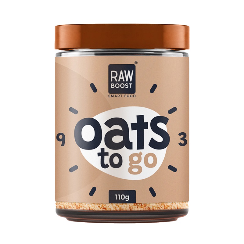Mix de ovaz instant White Chocolate Oats to Go, 110 g, Rawboost