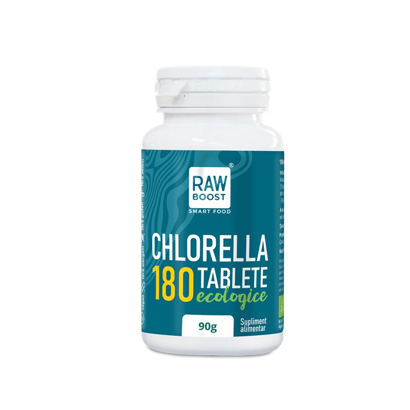 Chlorella Bio, 180 tablete, Rawboost