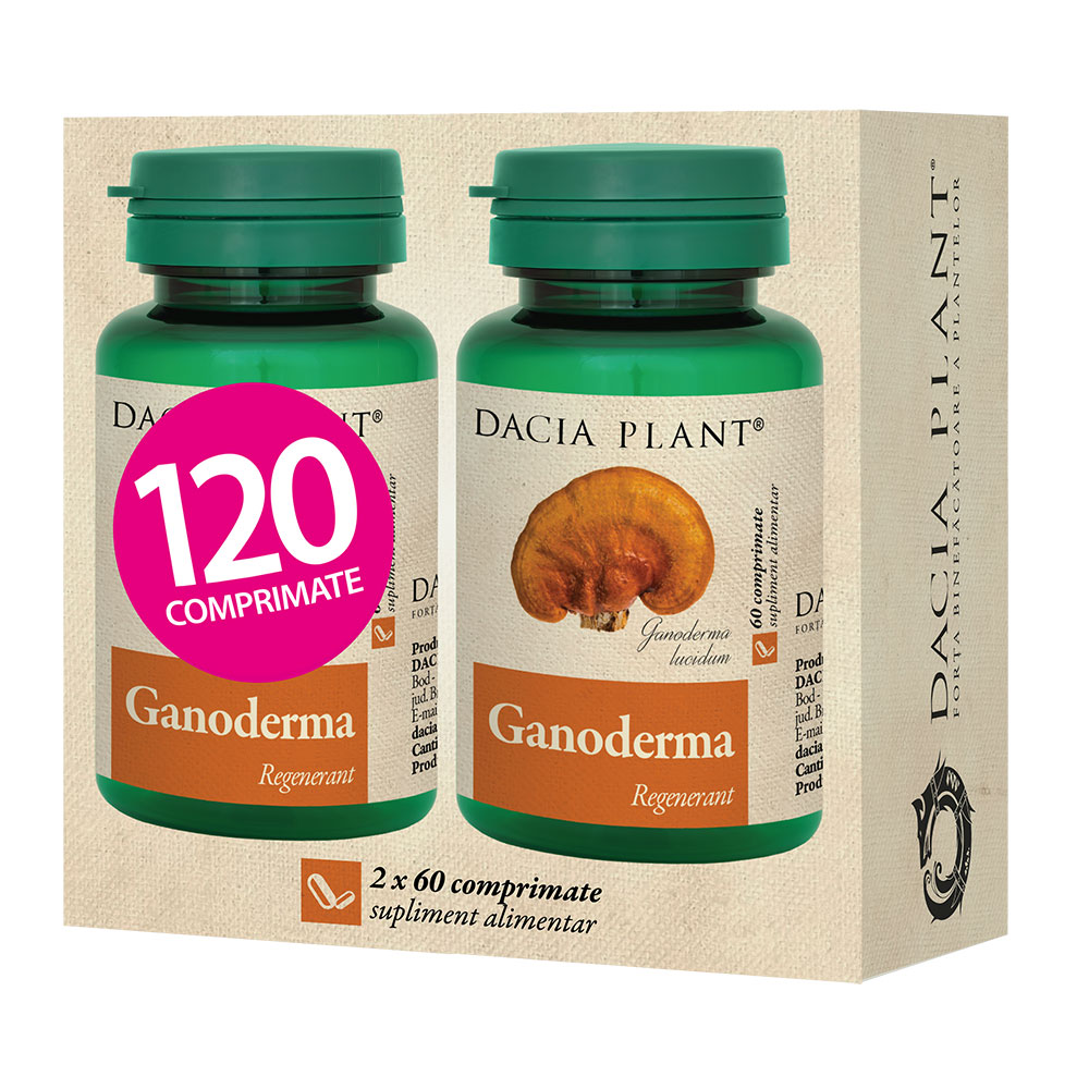 Ganoderma, 120 comprimate, Dacia Plant