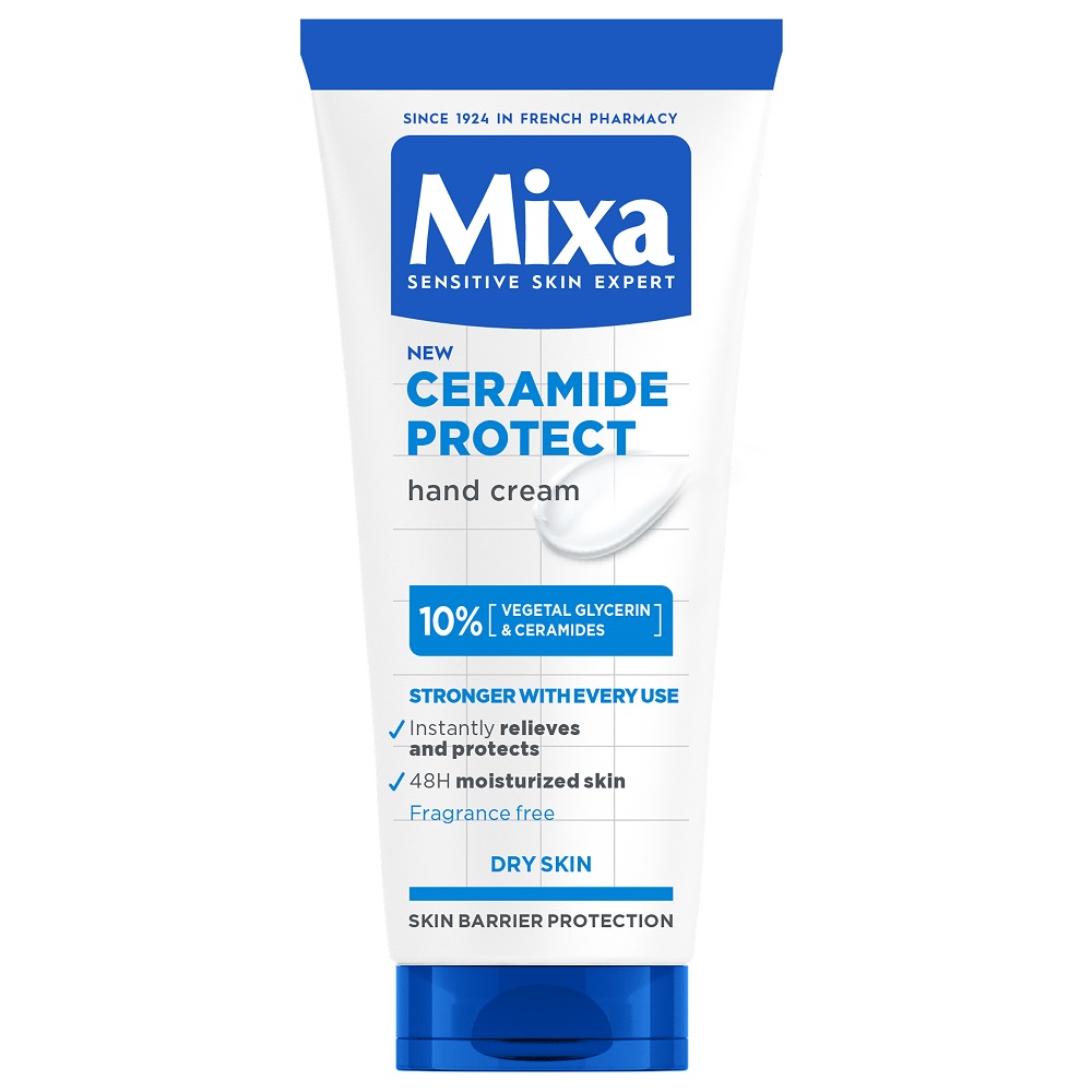 Crema de maini pentru piele foarte uscata Ceramide Protect, 100 ml, Mixa