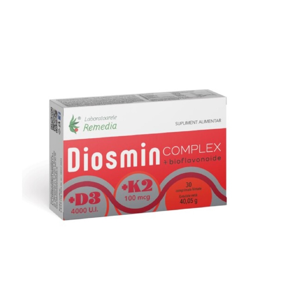 Diosmin Complex, 30 comprimate filmate, Remedia