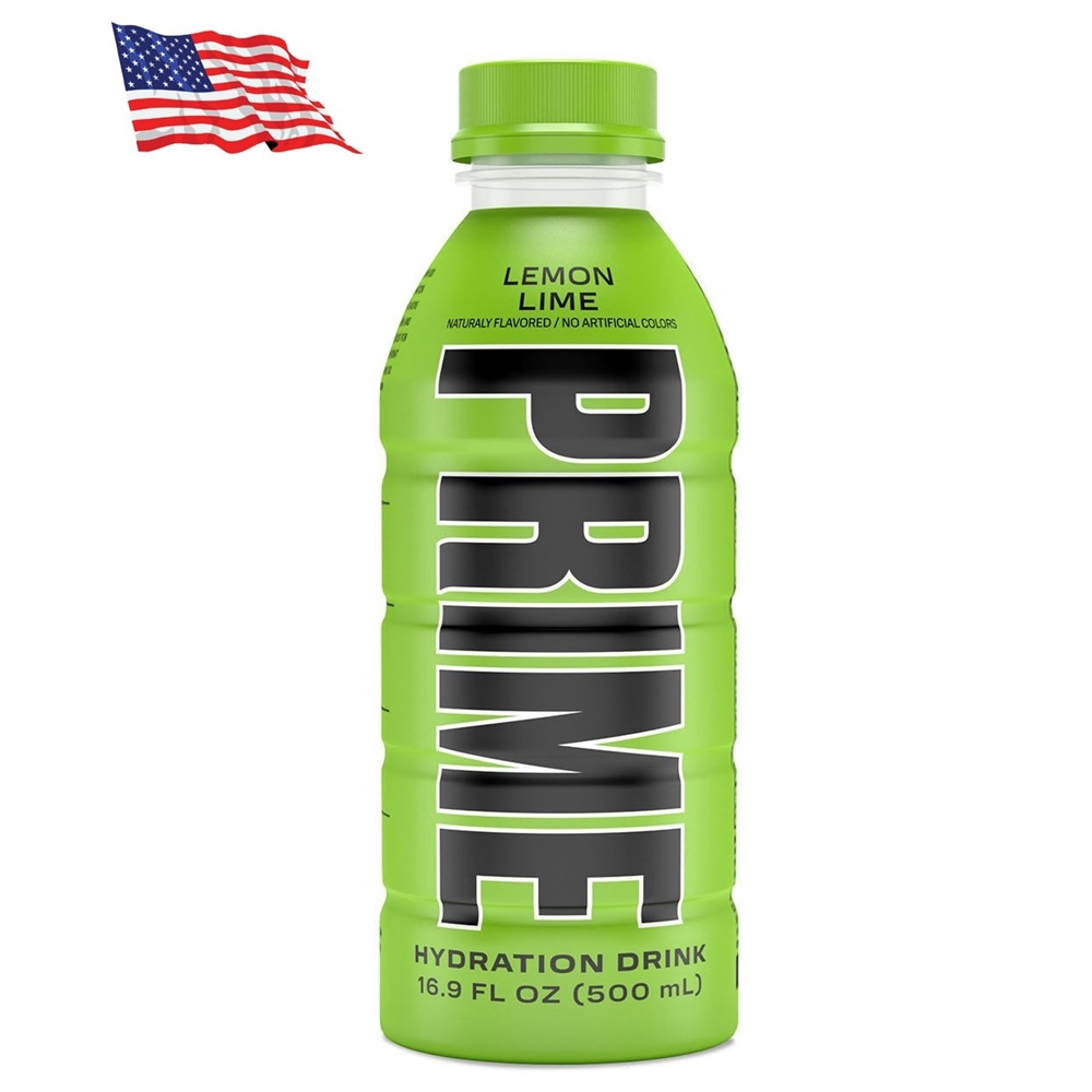 Bautura pentru rehidratare cu aroma de lamaie si lime Hydration Drink USA, 500 ml, Prime