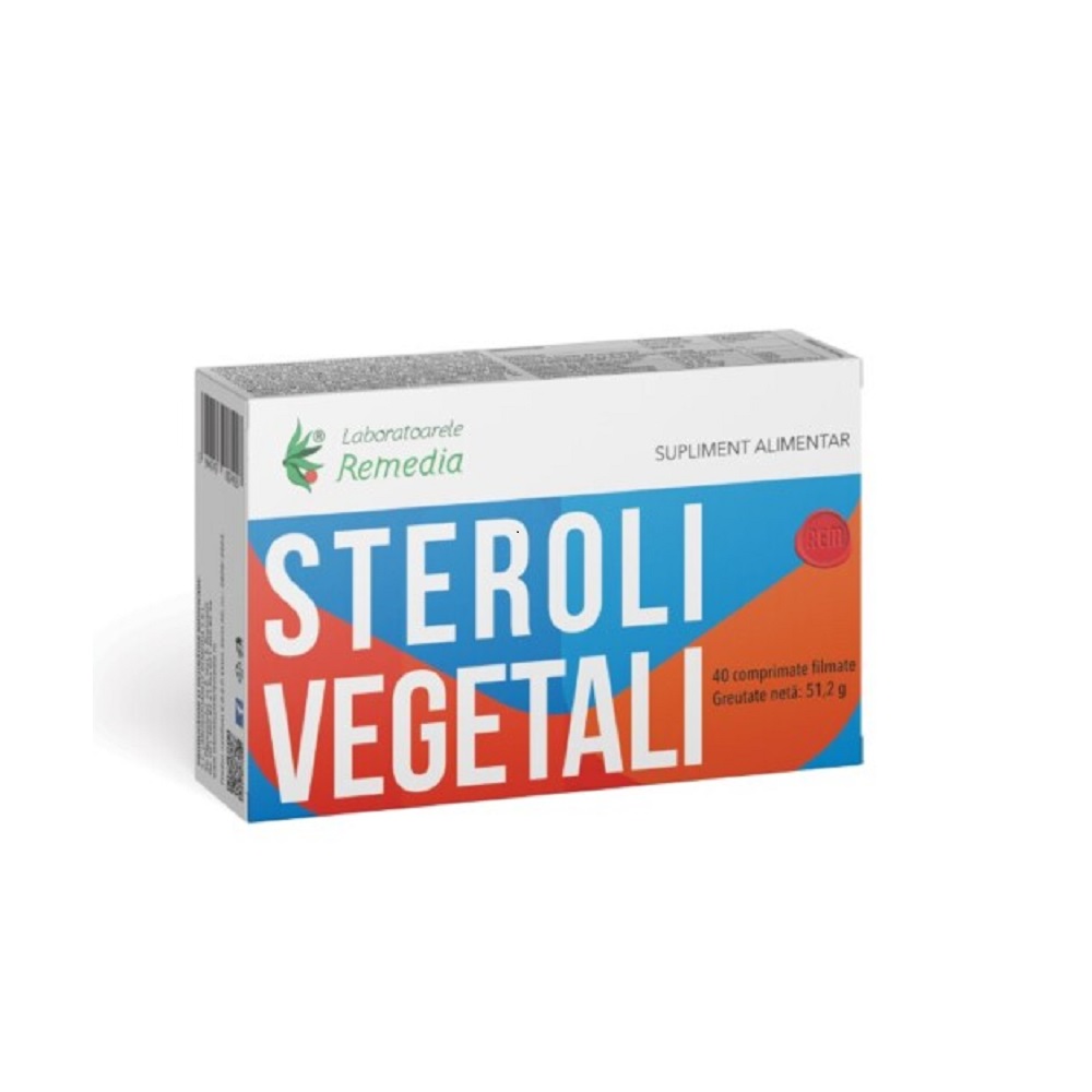 Steroli vegetali, 40 comprimate filmate, Remedia