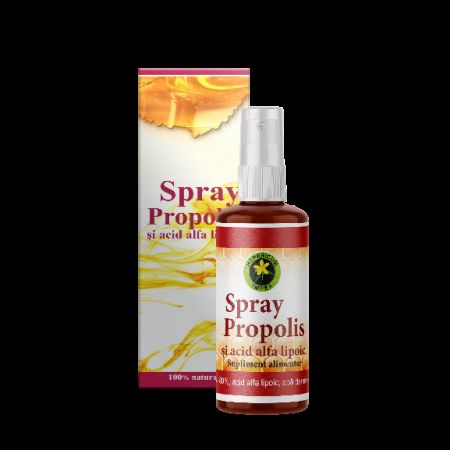 Spray Propolis si acid alfa lipolic, 50 ml - Hypericum