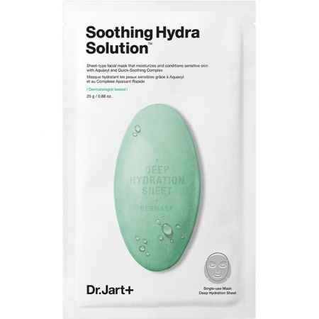Masca de fata tip servetel Dermask Soothing Hydra Solution, 1 bucata, Dr Jart